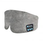 SYPVRY Soft Sleep Eye Mask with Bluetooth Wireless Headphones, Adjustable Bluetooth Eye Mask for Sleeping Meditation Insomnia Travel, Grey