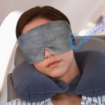 SYPVRY Soft Sleep Eye Mask with Bluetooth Wireless Headphones, Adjustable Bluetooth Eye Mask for Sleeping Meditation Insomnia Travel, Grey