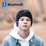 SYPVRY Bluetooth Beanie Hat with Wireless Headphone, Men Women Winter Knit Sports Cap with Speaker Outdoor Walking Music Hat