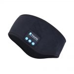 SYPVRY Sleep Headphones Bluetooth Headband, Warm Wireless Sports Headband with Thin Speaker, Side Sleepers Headphones Headband for Women Men, Black