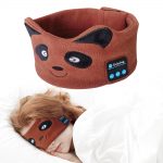 SYPVRY Kids Sleep Headphones Bluetooth Headband Wireless Warm headband for Study Sleep Sport Cute Bear Headband