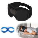 SYPVRY Sleep Headphones Cooling Sleep Mask Bluetooth, Cold Eye Mask for Sleeping Relieve Eye Stress, Wireless Bluetooth Sleeping Mask for Home/Travel/Office
