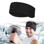 SYPVRY Bluetooth Headband Wireless Headphones Sports Headband with Speaker Microphones