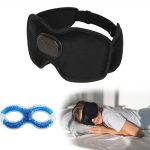 SYPVRY Sleep Headphones Cooling Sleep Mask Bluetooth, Cold Eye Mask for Sleeping Relieve Eye Stress, Wireless Bluetooth Sleeping Mask for Home/Travel/Office