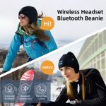 SYPVRY Bluetooth Beanie Hat Wireless Headphone, Men Women Winter Knit Hat with Ear Flaps Music Speaker Hat Outdoor Walking Cap