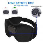 SYPVRY Cooling Sleep Eye Mask Bluetooth Wireless Sleep Headphones Bluetooth Eye Mask for Sleeping, Black
