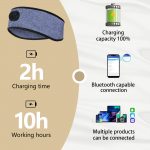 SYPVRY Wireless Headphones Headband Bluetooth Sports Headband with Speaker Breathable Bluetooth Headband