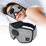SYPVRY Heated Eye Mask Dry Eyes with Bluetooth Headphones, Eye Mask Heat with Temperature & Timer Control USB Electric Eye Mask Wireless