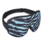 SYPVRY Luxury Sleep Eye Mask Adjustable 3D Eye Cover for Women Men Blackout Mask for Travel Airplane Office Home Use, Blue