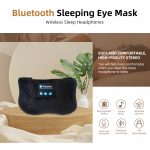 SYPVRY Bluetooth Sleeping Mask Blindfold Wireless Headphones for Sleeping, Breathable Headband Headphones Music Eye Mask, Black