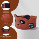 SYPVRY Kids Sleep Headphones Bluetooth Headband Wireless Warm headband for Study Sleep Sport Cute Bear Headband