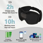 SYPVRY Sleep Headphones Cooling Sleep Mask Bluetooth, Cold Eye Mask for Sleeping Relieve Eye Stress, Wireless Bluetooth Sleeping Mask for Home/Travel/Office