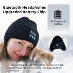 SYPVRY Bluetooth Beanie Hat Wireless Headphone, Men Women Winter Knit Hat with Ear Flaps Music Speaker Hat Outdoor Walking Cap
