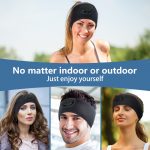 SYPVRY Bluetooth Headband Wireless Headphones Sports Headband with Speaker Microphones