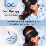 SYPVRY Sleep Headphones Cooling Sleep Mask Bluetooth, Cold Eye Mask for Sleeping Relieve Eye Stress, Wireless Bluetooth Sleeping Mask for Home/Travel/Office