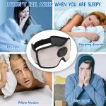 SYPVRY Sleep Mask with Bluetooth Headphones, Wireless Music Sleeping Headphones 3D Eye Mask for Sleeping Meditation, Grey
