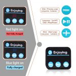 SYPVRY Wireless Adjustable Bluetooth Earmuffs Headphones Winter Ear Warmer with Microphones Women Men Warm Music Ear Muffs, Black