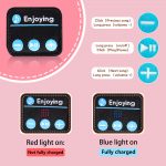 SYPVRY Kids Wireless Sleep Headphones Bluetooth Headband Breathable Headband for Study Sleep Sport Girls Boy Cute Cat Headband