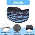 SYPVRY Blackout Eye Mask with Bluetooth Headphones, Wireless Music Eye Mask for Men Women Sleep Travel, Blue