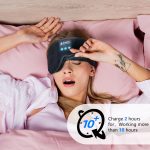 SYPVRY Wireless Sleeping Headphones Bluetooth Sleep Mask 3D Side Sleepers Blackout Eye Mask Speakers for Sleeping Airplane Travel