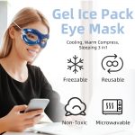 SYPVRY Sleep Headphones Cooling Sleep Mask Bluetooth, Cold Eye Mask for Sleeping Relieve Eye Stress, Wireless Bluetooth Sleeping Mask for Home/Travel/Office