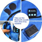 SYPVRY Sleep Headphones Bluetooth Headband, Warm Wireless Sports Headband with Thin Speaker, Side Sleepers Headphones Headband for Women Men, Blue