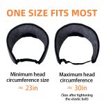 SYPVRY Blackout Eye Mask with Bluetooth Headphones, Wireless Music Eye Mask for Men Women Sleep Travel, Grey