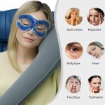 SYPVRY Sleep Headphones Cooling Sleep Mask Bluetooth, Cold Eye Mask for Sleeping Relieve Eye Stress, Wireless Bluetooth Sleeping Mask for Home/Travel/Office