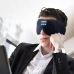 SYPVRY Wireless Sleeping Headphones Bluetooth Sleep Mask 3D Side Sleepers Blackout Eye Mask Speakers for Sleeping Airplane Travel