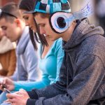 SYPVRY Bluetooth Earmuffs Winter Ear Warmer with Headphones, Warm Wireless Adjustable Music Ear Muffs, Pink