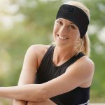 SYPVRY Bluetooth Headband Wireless Headphones Sports Headband with Speaker Microphones