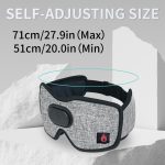 SYPVRY Heated Eye Mask Dry Eyes with Bluetooth Headphones, Eye Mask Heat with Temperature & Timer Control USB Electric Eye Mask Wireless