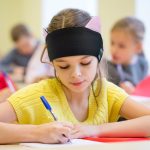 SYPVRY Kids Wireless Sleep Headphones Bluetooth Headband Breathable Headband for Study Sleep Sport Girls Boy Cute Cat Headband