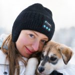 SYPVRY Bluetooth Beanie Hat Wireless Headphone, Men Women Winter Knit Hat with Ear Flaps Music Speaker Hat Outdoor Walking Cap