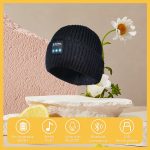 SYPVRY Bluetooth Beanie Hat with Wireless Headphone, Men Women Winter Knit Sports Cap with Speaker Outdoor Walking Music Hat