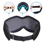 SYPVRY Cooling Sleep Eye Mask Bluetooth Wireless Sleep Headphones Bluetooth Eye Mask for Sleeping, Black