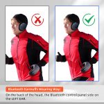 SYPVRY Wireless Earmuffs Headphones Bluetooth Earphone, Winter Bluetooth Ear Muffs for Women Men Cold Weather Music Muff Ear Warmer, Grey