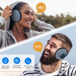 SYPVRY Wireless Earmuffs Headphones Bluetooth Earphone, Winter Bluetooth Ear Muffs for Women Men Cold Weather Music Muff Ear Warmer, Grey