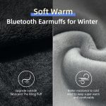 SYPVRY Wireless Earmuffs Headphones Bluetooth Earphone, Winter Bluetooth Ear Muffs for Women Men Cold Weather Music Muff Ear Warmer,Black