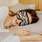 SYPVRY Luxury Sleep Eye Mask Adjustable 3D Eye Cover for Women Men Blackout Mask for Travel Airplane Office Home Use, Yellow