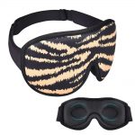 SYPVRY Luxury Sleep Eye Mask Adjustable 3D Eye Cover for Women Men Blackout Mask for Travel Airplane Office Home Use, Yellow