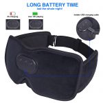 SYPVRY Sleep Mask with Bluetooth Headphones, Wireless Music Sleeping Headphones 3D Eye Mask for Sleeping Meditation