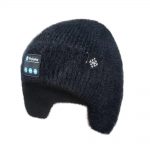 SYPVRY Bluetooth Beanie Hat Wireless Headphone, Men Women Winter Knit Hat with Ear Flaps Music Speaker Hat Outdoor Walking Cap