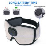 SYPVRY Cooling Sleep Eye Mask Bluetooth Wireless Sleep Headphones Bluetooth Eye Mask for Sleeping, Grey