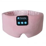 SYPVRY Soft Sleep Eye Mask Bluetooth Wireless Headphones, Adjustable Music Eye Mask Silk for Sleeping Meditation Insomnia Travel