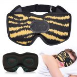 SYPVRY Sleep Mask with Bluetooth Headphones, Wireless Music Sleeping Headphones 3D Eye Mask for Sleeping Meditation, Yellow