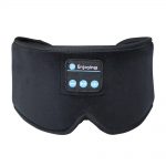 SYPVRY Blackout Sleep Eye Mask Bluetooth 3D Wireless Headphones, Women Men Adjustable Music Sleep Mask with Speakers, Black