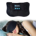 SYPVRY Bluetooth Sleeping Mask Blindfold Wireless Headphones for Sleeping, Breathable Headband Headphones Music Eye Mask, Black