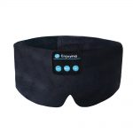 SYPVRY Soft Sleep Eye Mask with Bluetooth Wireless Headphones, Adjustable Music Eye Mask for Sleeping Meditation Insomnia Travel, Black