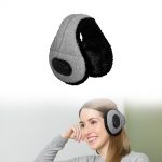 SYPVRY Bluetooth Earmuffs Winter Ear Warmer with Headphones, Warm Wireless Adjustable Music Ear Muffs, Grey